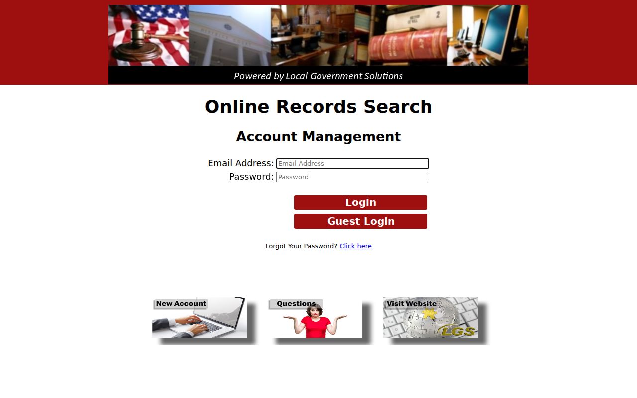 Wheeler County case lookup LGS guest access